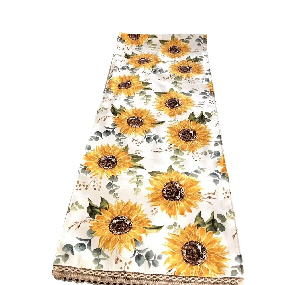 Robert Stanley 4 Napkins and Table Runner Fall Country Sun Flower Unused READ